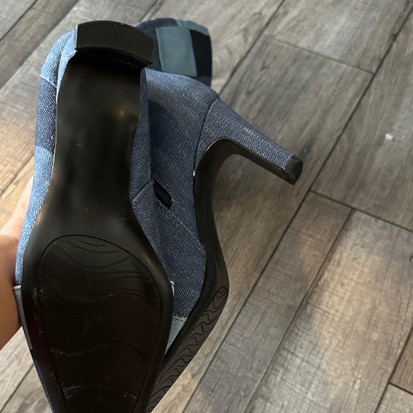 Impo Blue Patchwork Heeled Boots - Picture 4 of 6